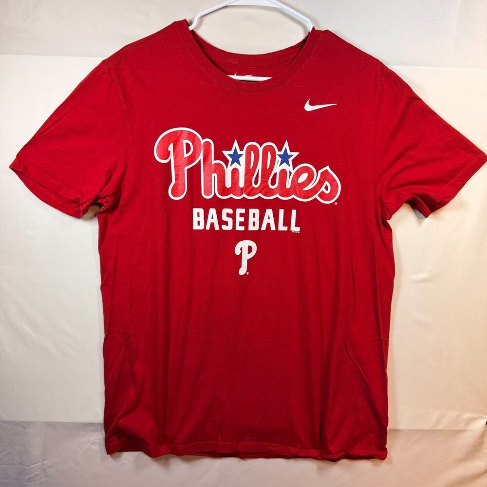 Nike Philadelphia Phillies Base T Shirt Mens Red Size Large